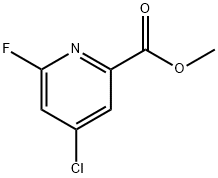 METHYL 4-CHLORO-6-FLUOROPICOLINATE Struktur