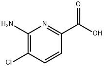 6-Amino-5-chloro-pyridine-2-carboxylic acid Struktur