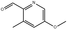 5-Methoxy-3-methylpicolinaldehyde Struktur