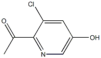 1-(3-Chloro-5-hydroxypyridin-2-yl)ethanone Struktur