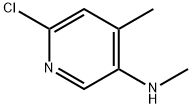 (6-Chloro-4-methyl-pyridin-3-yl)-methyl-amine Struktur