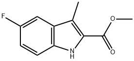 METHYL 5-FLUORO-3-METHYL-1H-INDOLE-2-CARBOXYLATE Struktur