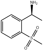 (1S)-1-(2-methanesulfonylphenyl)ethan-1-amine Struktur