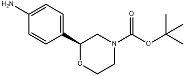 (S)-TERT-BUTYL 2-(4-AMINOPHENYL)MORPHOLINE-4-CARBOXYLATE Struktur