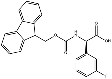 N-Fmoc-R-3-FluoroPhenylglycine Struktur