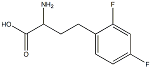 2-amino-4-(2,4-difluorophenyl)butanoic acid Struktur