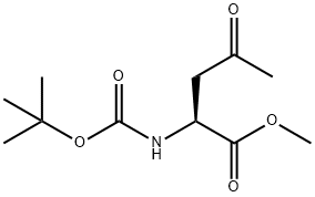 methyl 2-{[(tert-butoxy)carbonyl]amino}-4-oxopentanoate Struktur