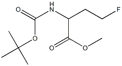 methyl 2-(tert-butoxycarbonylamino)-4-fluorobutanoate Struktur