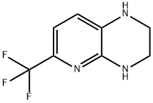 6-(Trifluoromethyl)-1,2,3,4-tetrahydropyrido[2,3-b]pyrazine Struktur