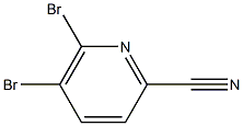 5,6-dibromopyridine-2-carbonitrile Struktur