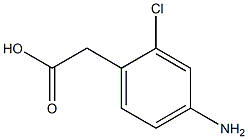 (4-Amino-2-chloro-phenyl)-acetic acid Struktur