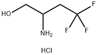 2-amino-4,4,4-trifluorobutan-1-ol:hydrochloride Struktur