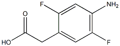 (4-Amino-2,5-difluoro-phenyl)-acetic acid Struktur