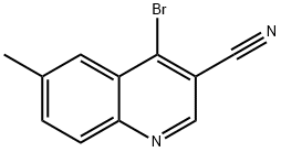 4-Bromo-6-methyl-quinoline-3-carbonitrile Struktur