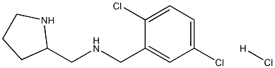 N-(2,5-DICHLOROBENZYL)-1-(PYRROLIDIN-2-YL)METHANAMINE HYDROCHLORIDE Struktur