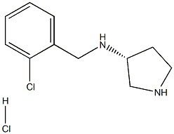 (R)-N-(2-CHLOROBENZYL)PYRROLIDIN-3-AMINE HYDROCHLORIDE Struktur