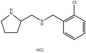 N-(2-CHLOROBENZYL)-1-(PYRROLIDIN-2-YL)METHANAMINE HYDROCHLORIDE Struktur