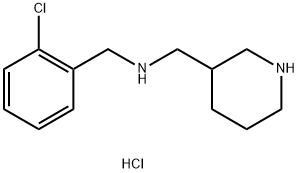 N-(2-CHLOROBENZYL)-1-(PIPERIDIN-3-YL)METHANAMINE HYDROCHLORIDE Struktur