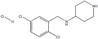 N-(2,5-DICHLOROBENZYL)PIPERIDIN-4-AMINE HYDROCHLORIDE Struktur