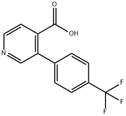 3-(4-(trifluoromethyl)phenyl)isonicotinic acid Struktur