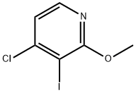 4-Chloro-3-iodo-2-methoxypyridine Struktur