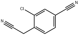 3-Chloro-4-cyanomethyl-benzonitrile Struktur