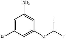 3-BROMO-5-(DIFLUOROMETHOXY)ANILINE Struktur