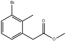 Methyl (3-bromo-2-methylphenyl)acetate Struktur