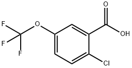 2-Chloro-5-(trifluoromethoxy)benzoic acid Struktur