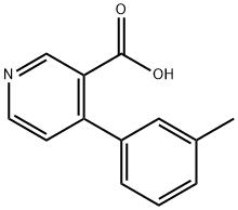 4-(m-tolyl)nicotinic acid Struktur