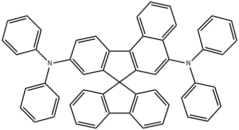 N5,N5,N9,N9-tetraphenylspiro[benzo[c]fluorene-7,9'-fluorene]-5,9-diamine Struktur