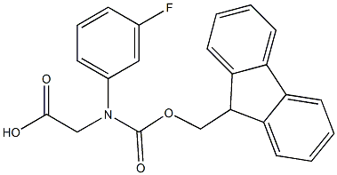 N-Fmoc-DL-3-FluoroPhenylglycine Struktur