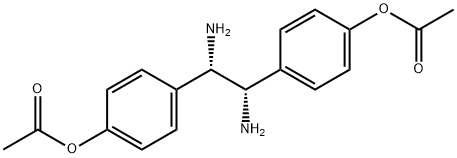 ((1S,2S)-1,2-DIAMINOETHANE-1,2-DIYL)BIS(4,1-PHENYLENE) DIACETATE Struktur