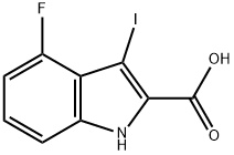 4-Fluoro-3-iodo-1H-indole-2-carboxylic acid Struktur