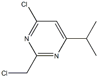 4-chloro-2-(chloromethyl)-6-propan-2-ylpyrimidine Struktur