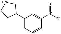 3-(3-nitrophenyl)pyrrolidine Struktur