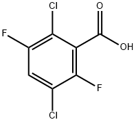 2,5-DICHLORO-3,6-DIFLUOROBENZOIC ACID Struktur