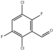 2,5-DICHLORO-3,6-DIFLUOROBENZALDEHYDE Struktur