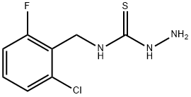 N-(2-CHLORO-6-FLUOROBENZYL)HYDRAZINECARBOTHIOAMIDE Struktur