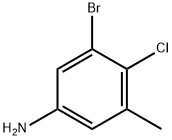 3-Bromo-4-chloro-5-methylaniline Struktur