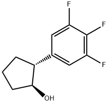 TRANS-2-(3,4,5-TRIFLUOROPHENYL)CYCLOPENTANOL Struktur