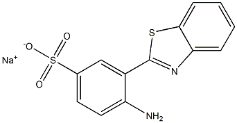 sodium 4-amino-3-(1,3-benzothiazol-2-yl)benzene-1-sulfonate Struktur