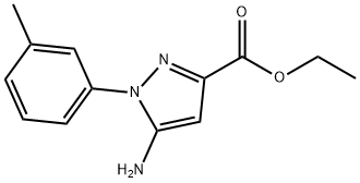 ethyl 5-amino-1-(3-methylphenyl)-1H-pyrazole-3-carboxylate Struktur