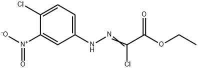 ethyl (2Z)-2-chloro-2-[2-(4-chloro-3-nitrophenyl)hydrazin-1-ylidene]acetate Struktur