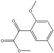 METHYL 2-(2-METHOXY-5-METHYLPHENYL)-2-OXOACETATE Struktur