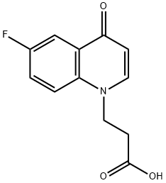 3-(6-fluoro-4-oxo-1,4-dihydroquinolin-1-yl)propanoic acid Struktur