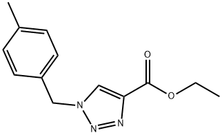 ethyl 1-[(4-methylphenyl)methyl]-1H-1,2,3-triazole-4-carboxylate Struktur