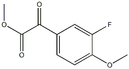 METHYL 2-(3-FLUORO-4-METHOXYPHENYL)-2-OXOACETATE Struktur