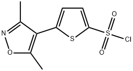 5-(3,5-dimethyl-4-isoxazolyl)-2-thiophenesulfonyl chloride Struktur