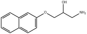 2-Propanol, 1-amino-3-(2-naphthalenyloxy)- Struktur